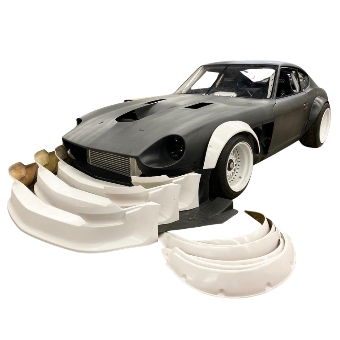 Industry Garage S30 Fiberglass Front Flares with Air Dam Industry Garage 